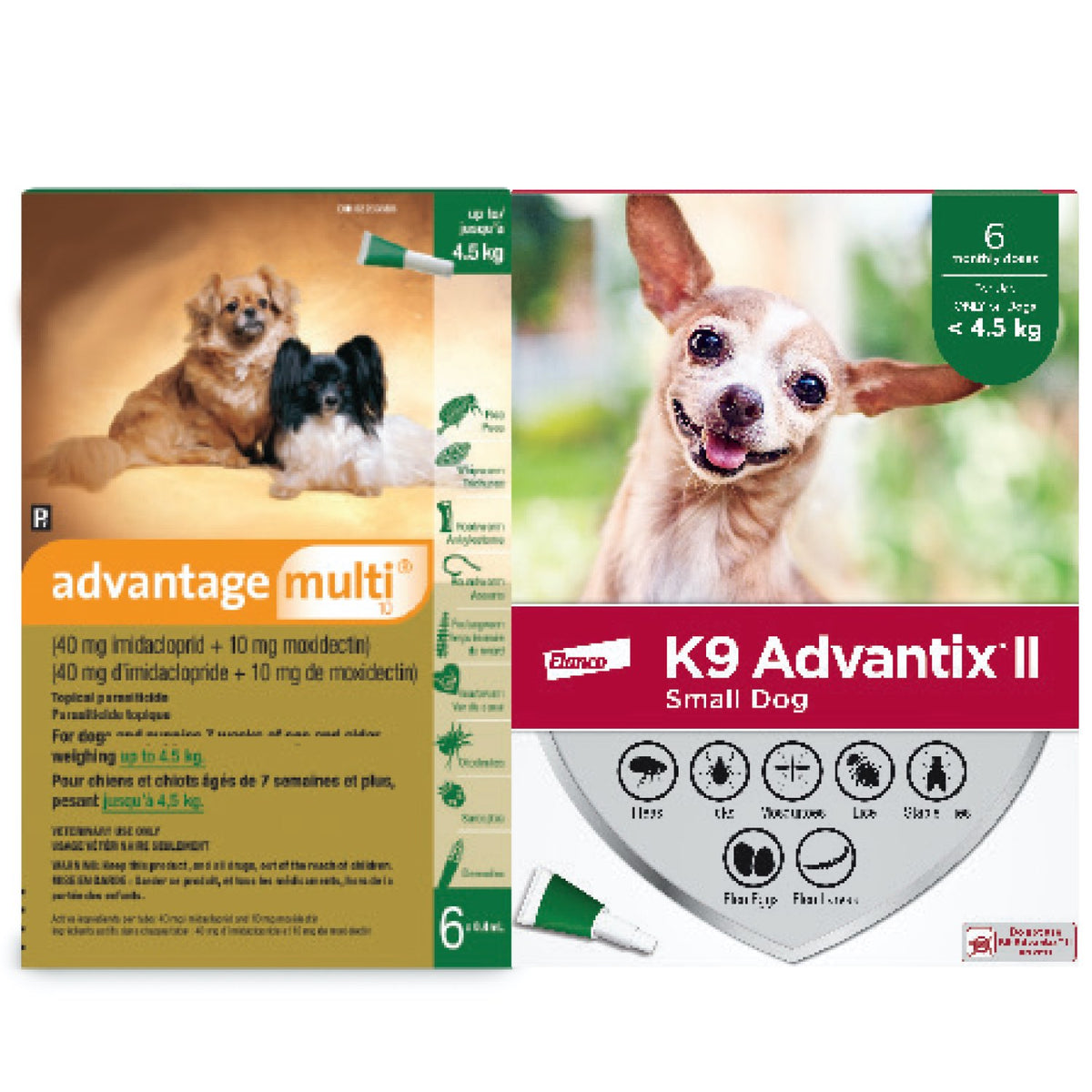 Multi-Duo for Dogs, < 4.5 kg (Green), 6 + 6 Tubes