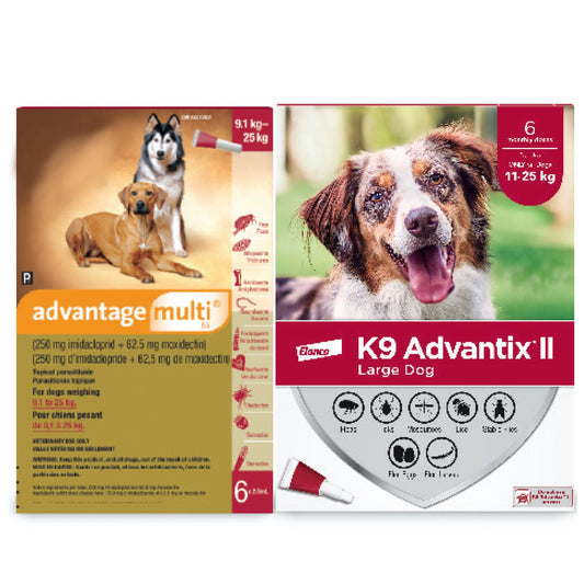 Multi-Duo for Dogs, 11 - 25 kg (Red), 6 + 6 Tubes