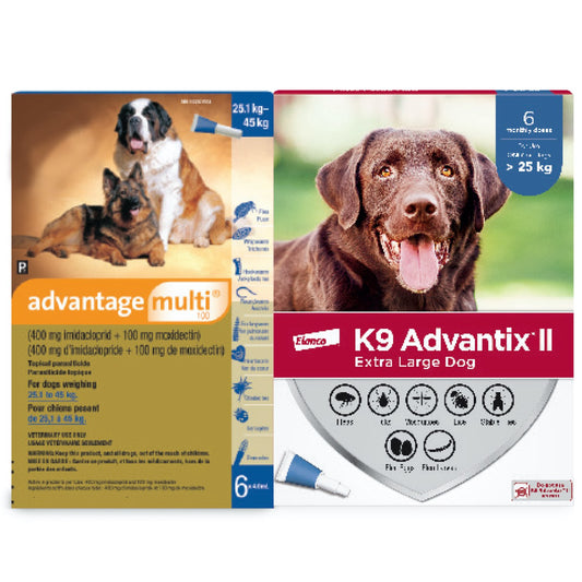 Multi-Duo for Dogs, > 25 kg (Blue), 6 + 6 Tubes