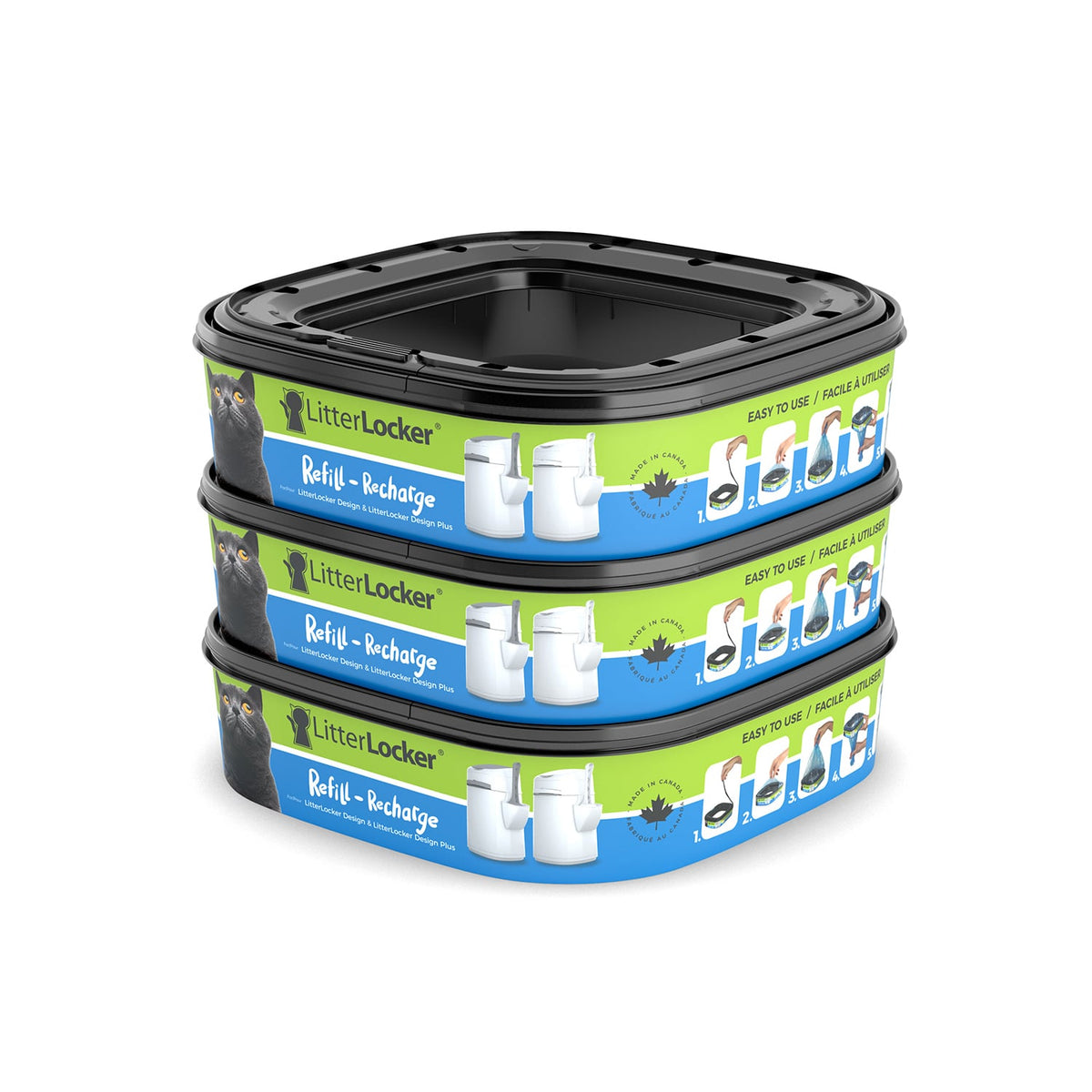 LitterLocker Design Plus Refills for Cats Pack of 3 - view 3