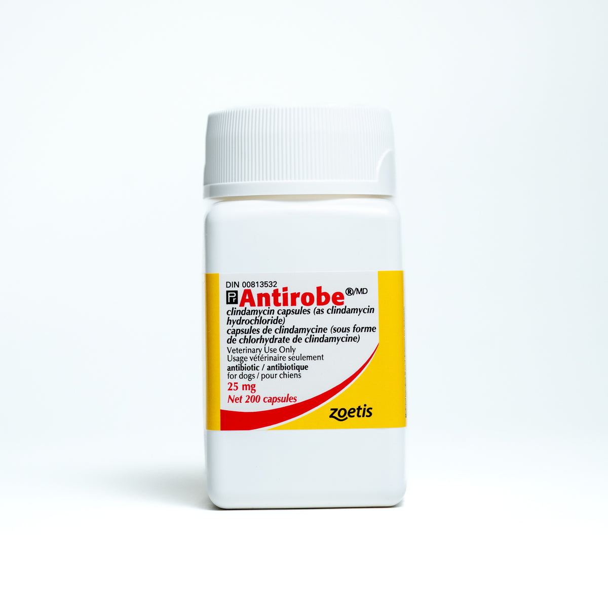 Antirobe for Dogs, 25 mg, 200 Capsules