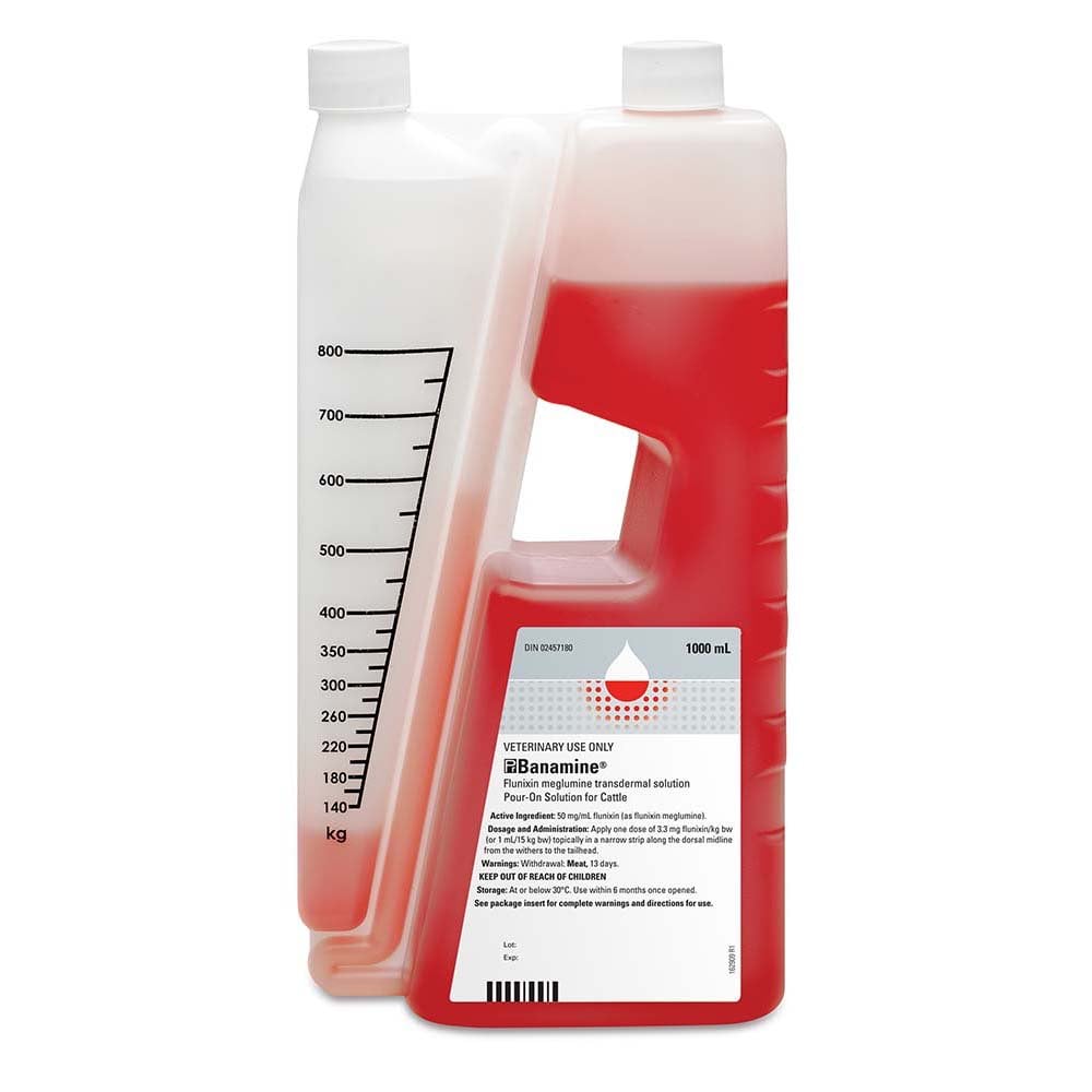 Banamine Transdermal Solution for Farm Animals, 50 mg/ml, 1000 mL