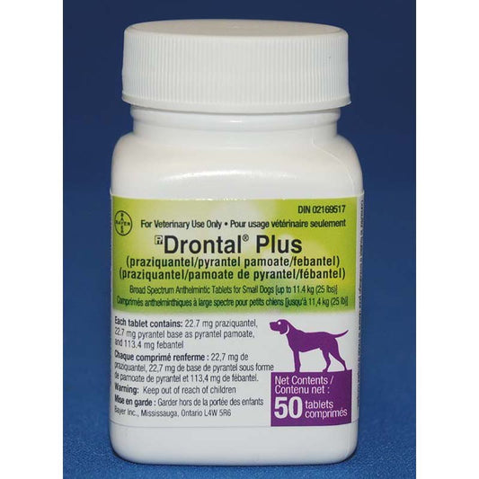 Drontal Plus for Dogs, 22.7 mg, 50 Chews