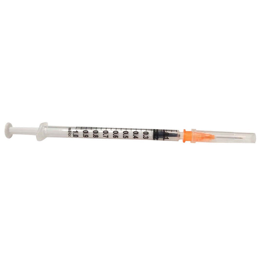 1 Cc LS Syringes with Needle Box of 100 Syringes 25 G x 5/8 in - Default Title - product image 1