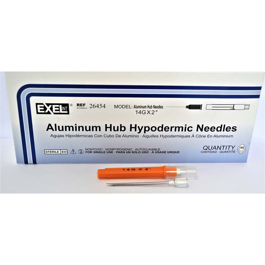 Hypodermic Needles with Aluminium Hub - 14 g x 2 in - product image 1