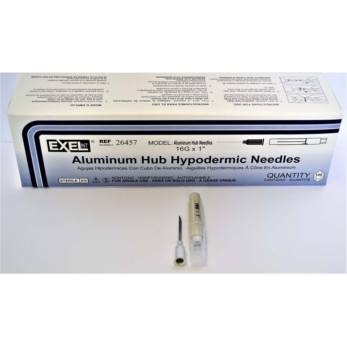 Hypodermic Needles with Aluminium Hub - 16 g x 1 in - product image 1
