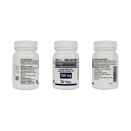 Pms - Ursodiol C Tablet Bottle of 100 Tablets