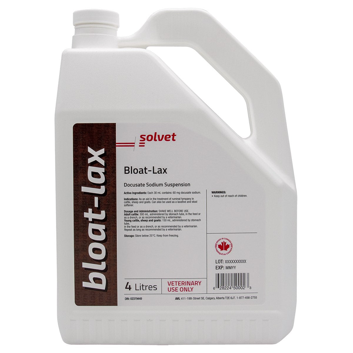 Bloat-Lax for Farm Animals, 2 mg/ml, 4 L