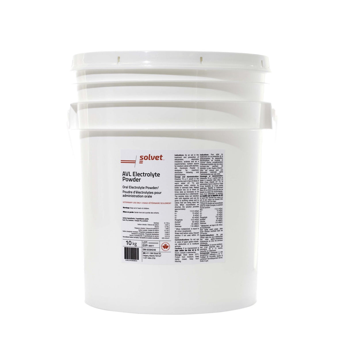 AVL Electrolyte Powder for Farm Animals, 10 kg