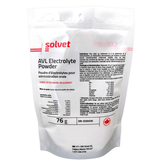 AVL Electrolyte Powder for Farm Animals, 76 g