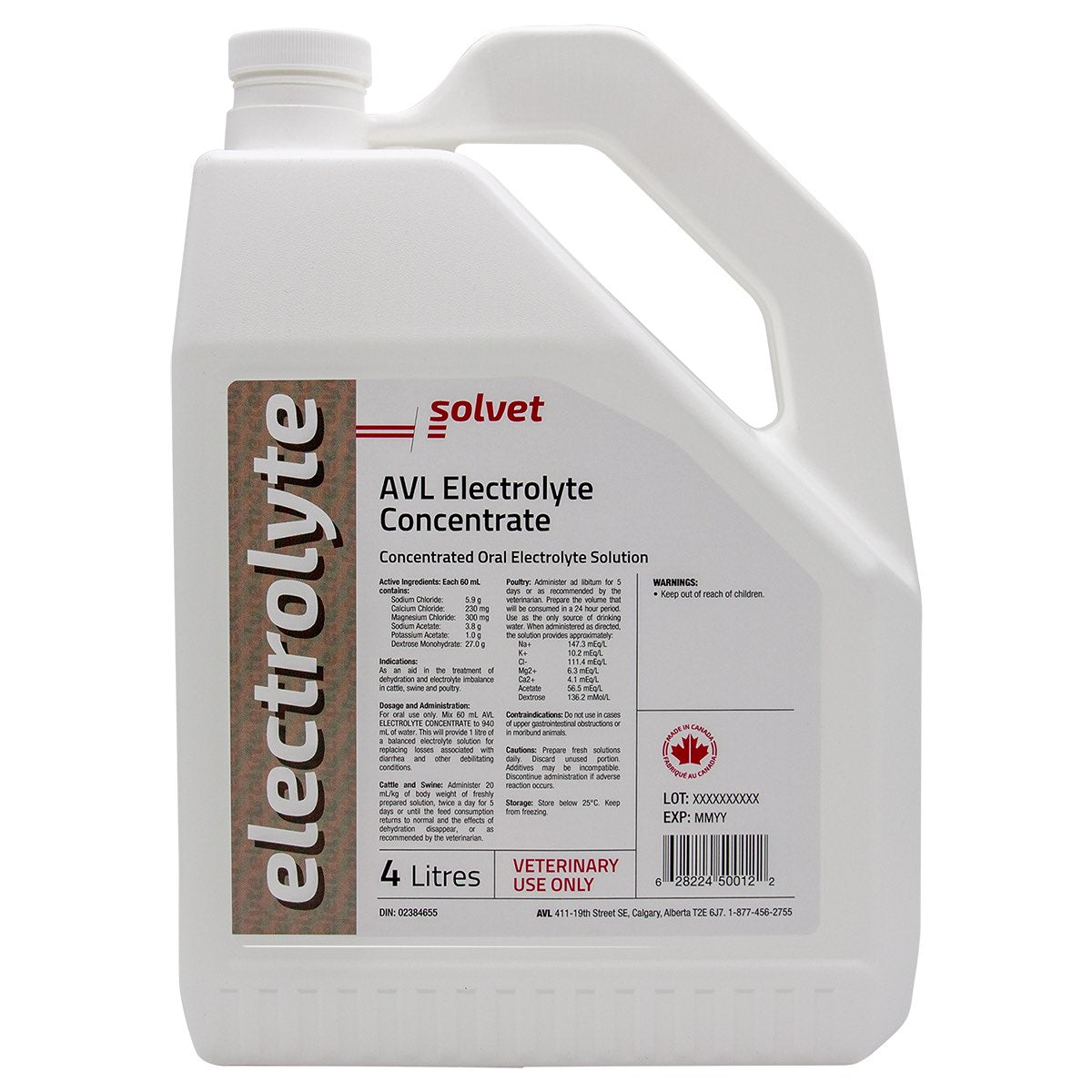 Electrolyte Concentrate for Farm Animals, 4 L