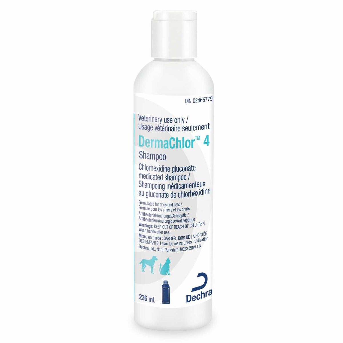 Dermachlor 4 Shampoo for Cats and Dogs - 236 mL - product image 1