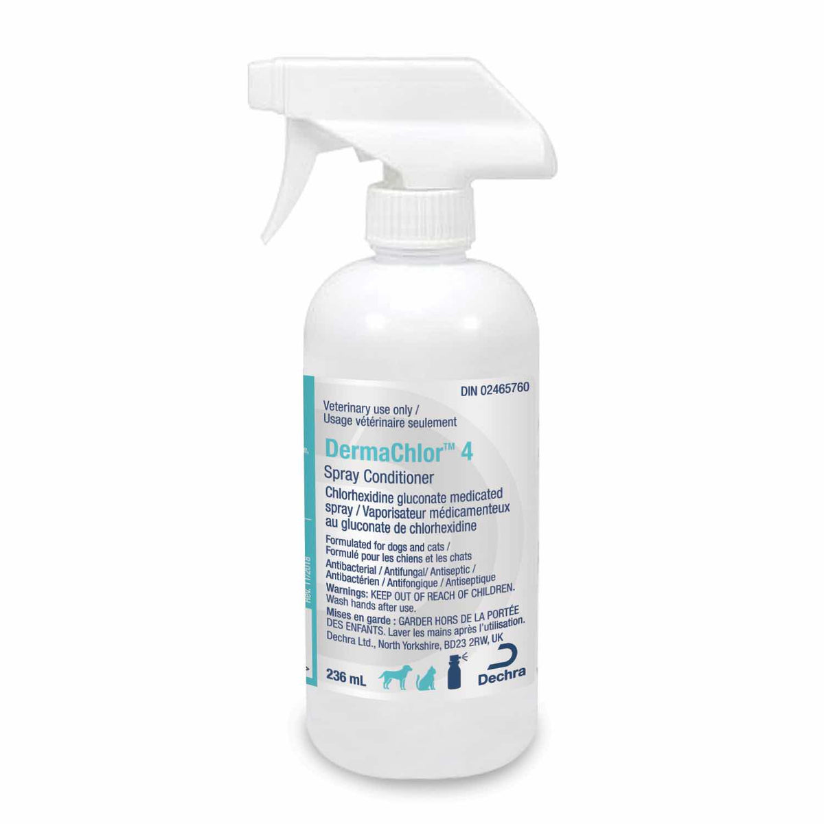 DermaChlor 4 Spray Conditioner for Cats and Dogs 236 mL Bottle 4 % W/V - Default Title - product image 1