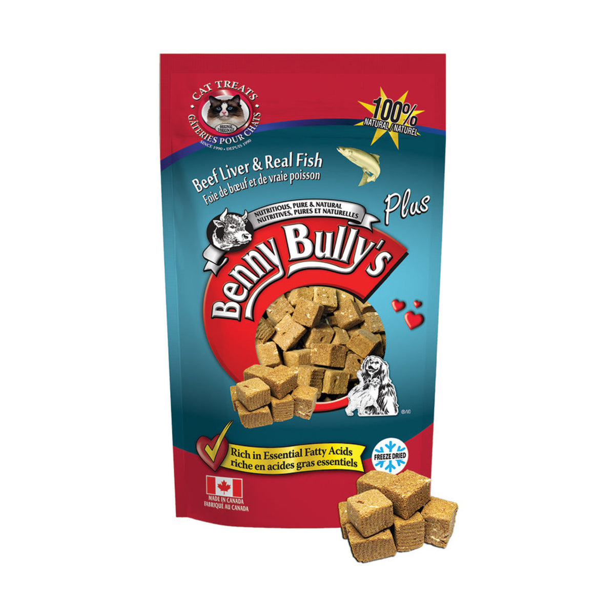 Liver Chops PLUS Cat Treats for Cats (Beef Liver and Fish) 25 g Bag - Default Title - product image 1