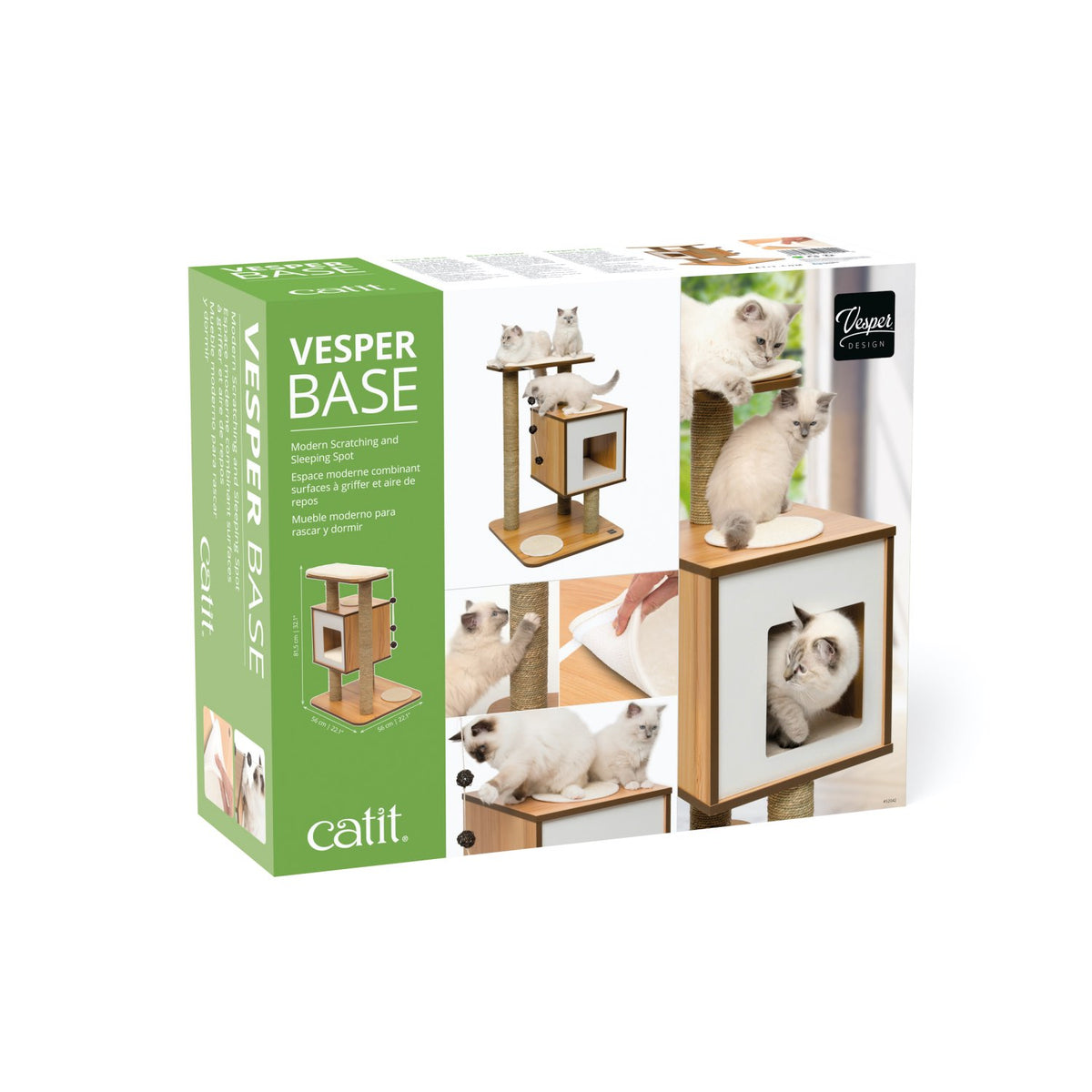 V-Base Cat Tree Vesper for Cats 81.5 cm 1 Cat Tree - Default Title - product image 2