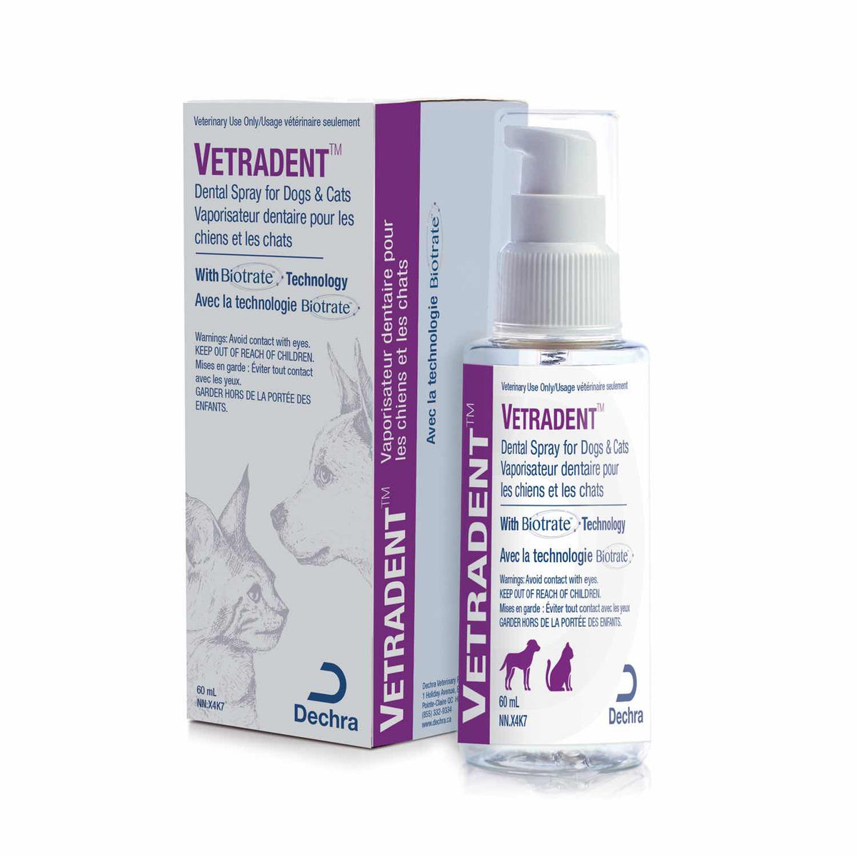 Vetradent Dental Spray for Cats and Dogs 60 mL Bottle - Default Title - product image 1