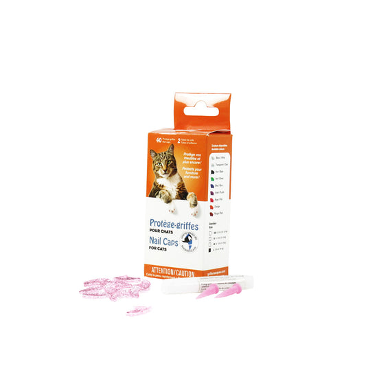 Small Glitters Nail Caps for Cats (Pink) Box of 40 Units, Medium - Default Title - product image 1