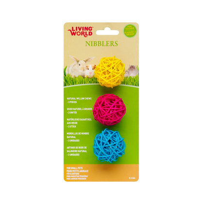 Nibblers Willow Chew Balls for Small Pets Pack of 3 - Default Title - product image 2