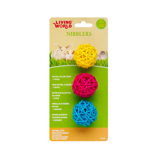 Nibblers Willow Chew Balls for Small Pets Pack of 3 - Default Title - product image 2