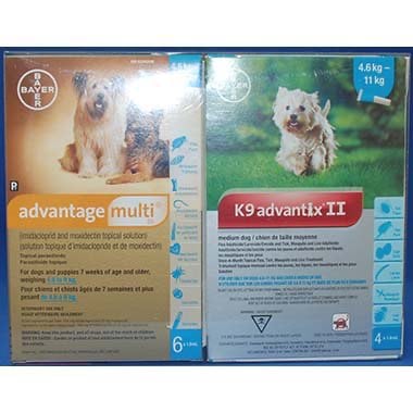 Multi-Duo Plus for Dogs, 4.6 - 9 kg (Aqua), 6 + 4 + 4 Tubes