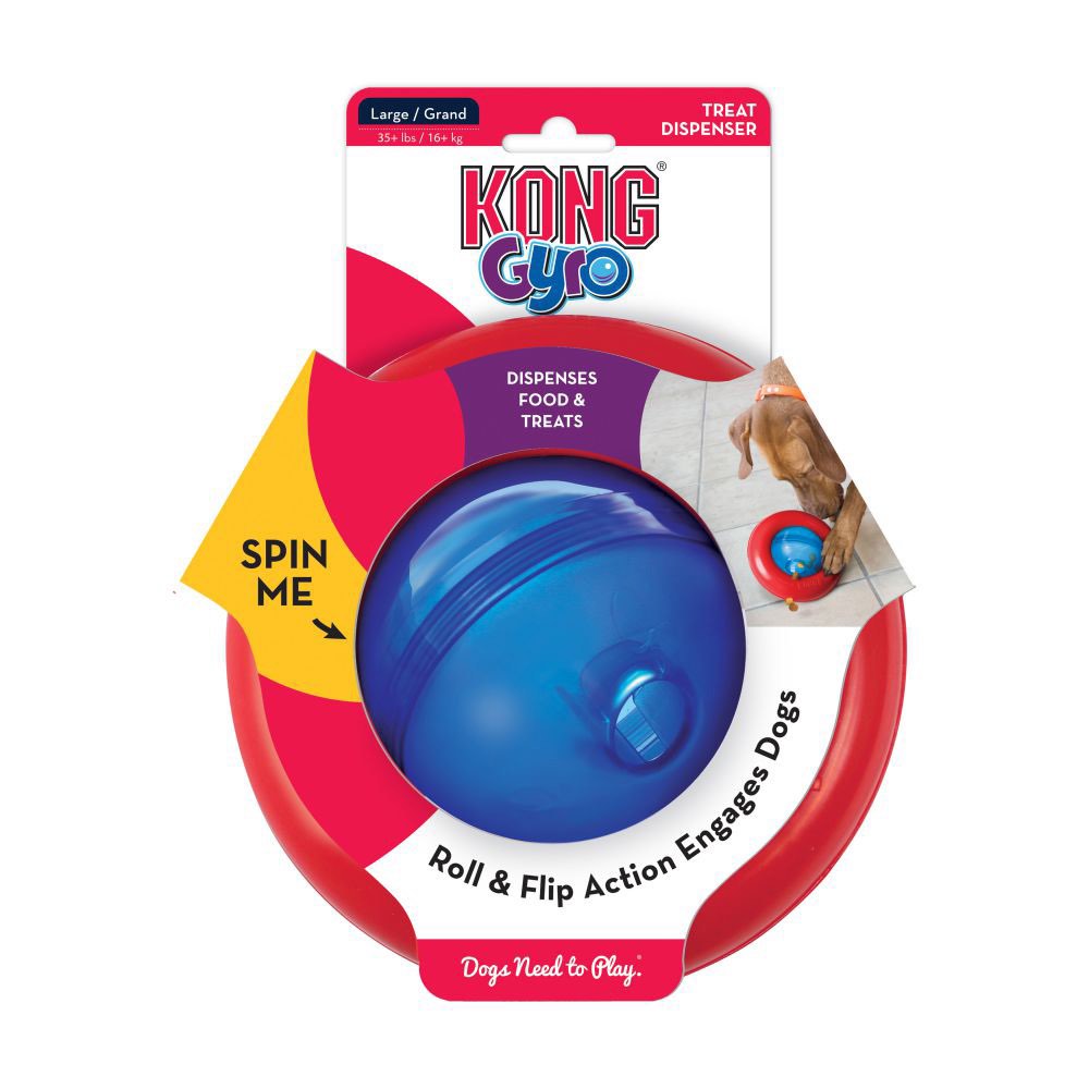 Gyro Toy for Dogs (Blue) 1 Unit, Blue and Red, Large - Default Title - product image 2