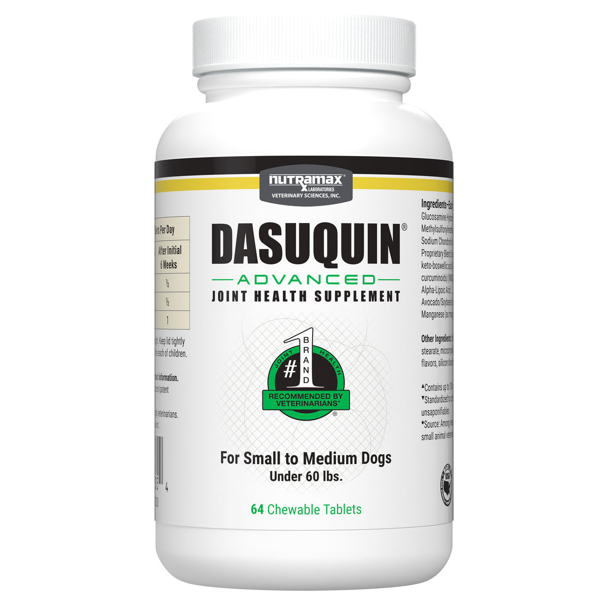 Dasuquin Advanced Chewable for Small to Medium Dogs - 64 Chewable Tablets - product image 1