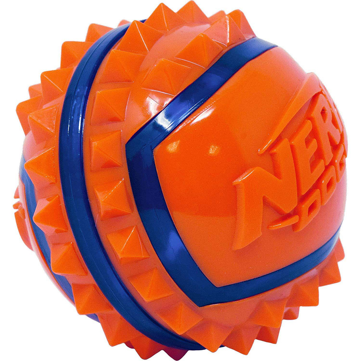 Nerf Dog Mega Tuff Spike Ball for Dogs (Orange) (3.5 in), 1 Ball - Default Title - product image 1
