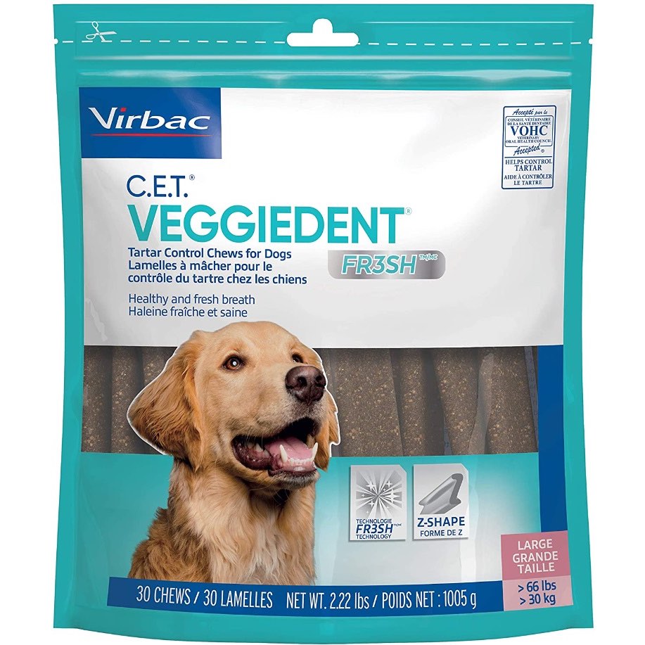 C.E.T. VeggieDent FR3SH Chews for Dogs - view 3