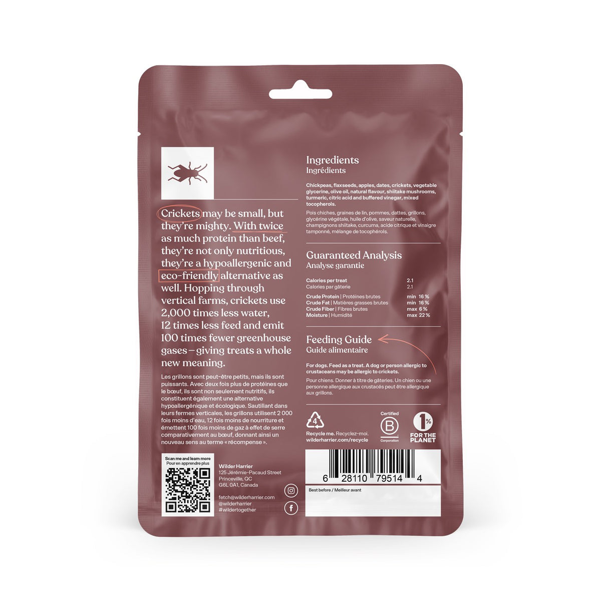 Dog Training Treats - Cricket, Shiitake and Turmeric - product image 2