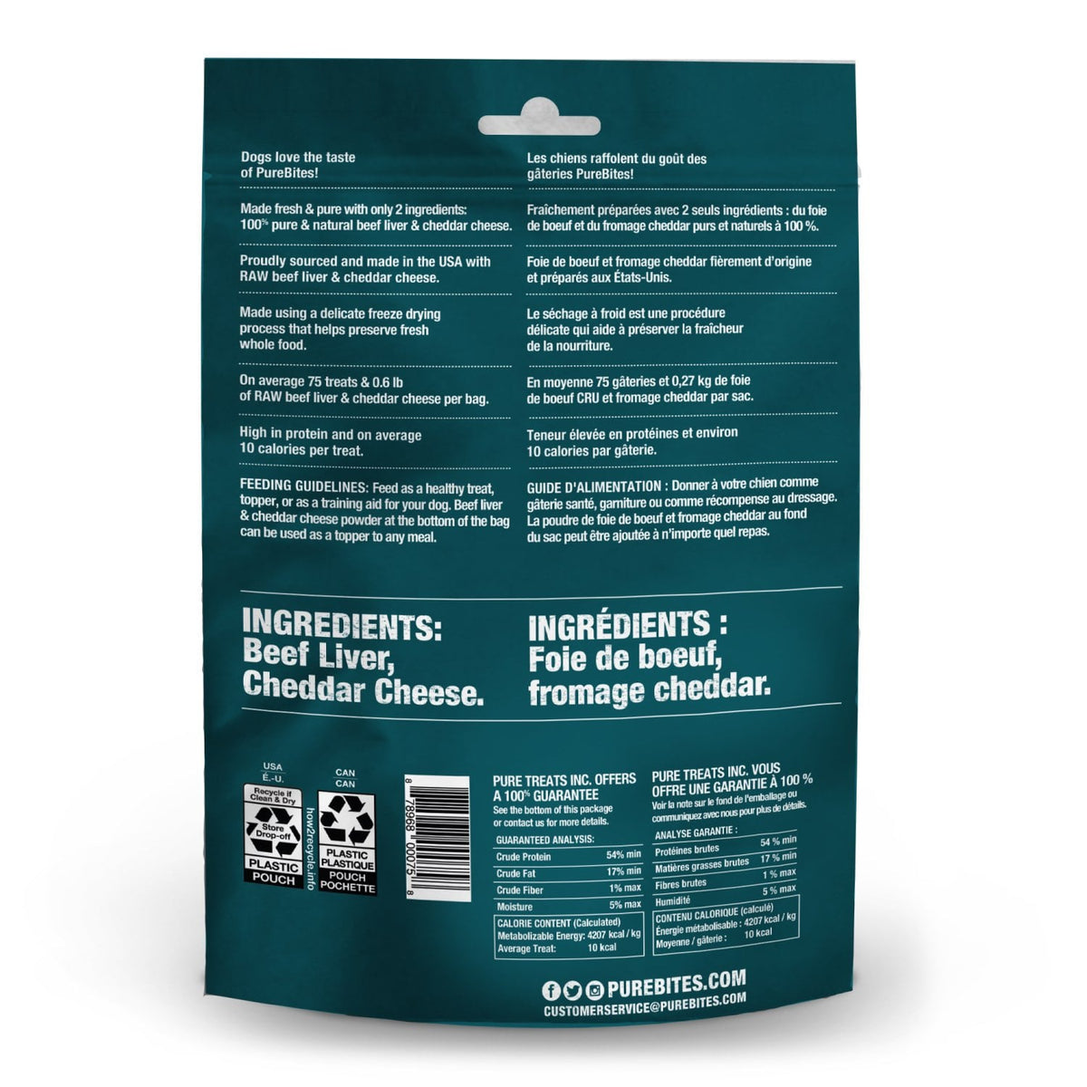 PureBites for Dogs - Beef Liver and Cheese / 120 g - product image 2