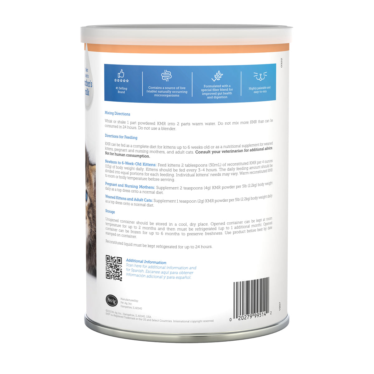 Kmr Kitten Powder Milk Replacer for Cats - view 3