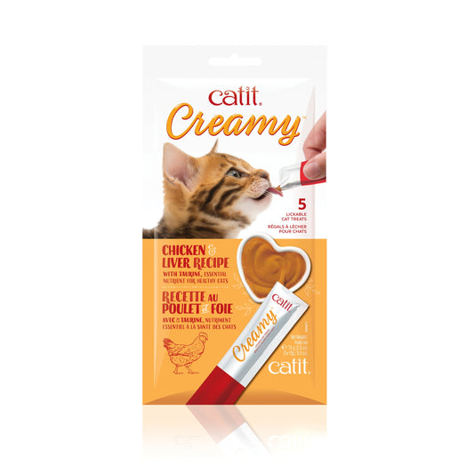 Creamy Lickable Cat Treats - Chicken and Liver / Pack of 5 - product image 1