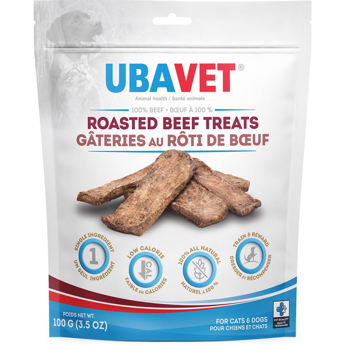 Roasted Beef Treats for Cats and Dogs - 100 g - product image 1