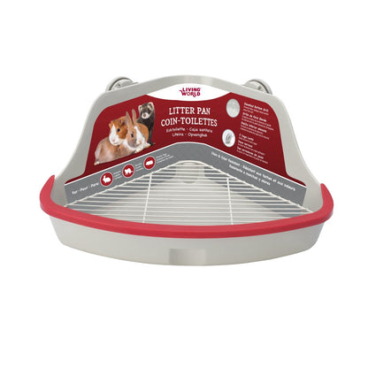 Corner Litter Pan for Small Pets (Grey) 1 Unit - Default Title - product image 2