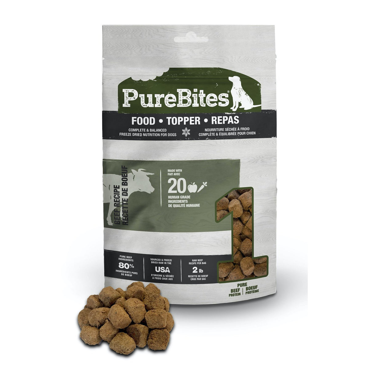 PureBites Food and Topper for Dogs - Beef - product image 1