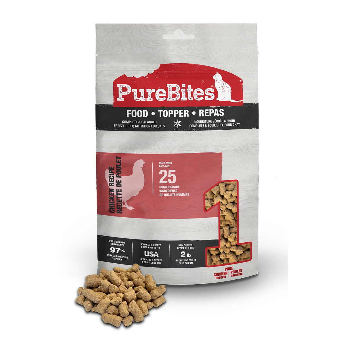 PureBites Food and Topper for Cats - Chicken - product image 1