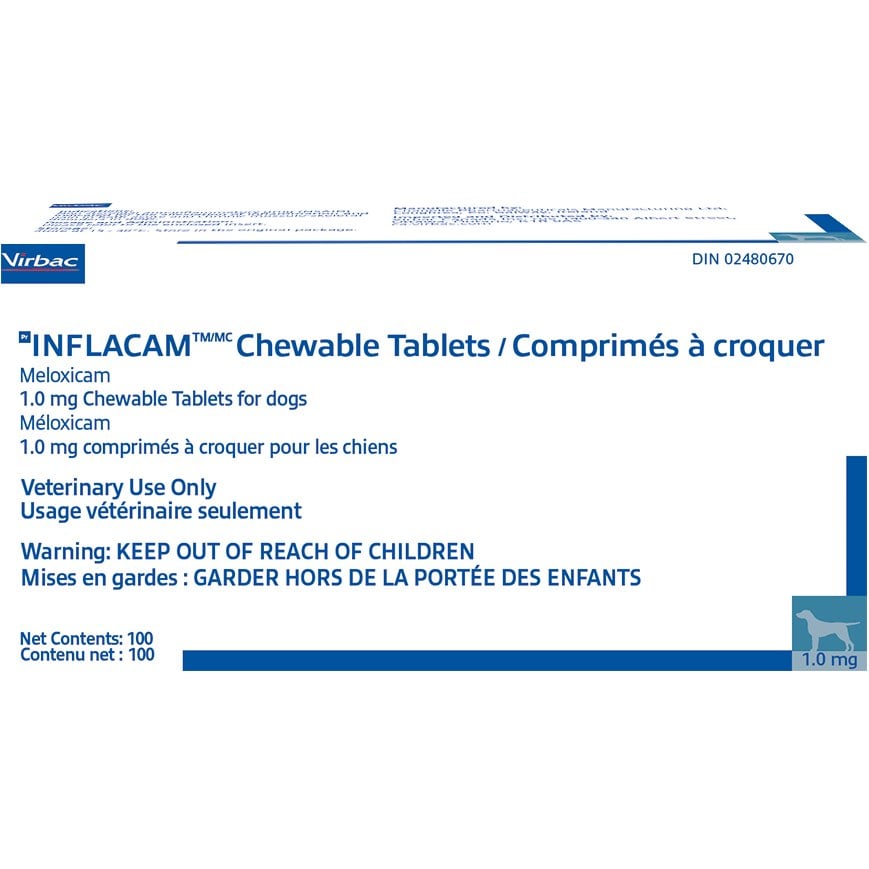 Inflacam Chewable for Dogs, 1 mg, 100 Chews