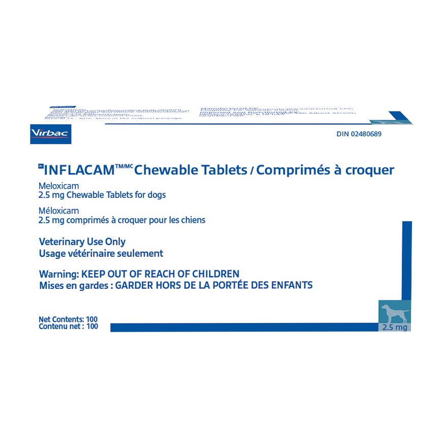 Inflacam Chewable for Dogs, 2,5 mg, 100 Chews