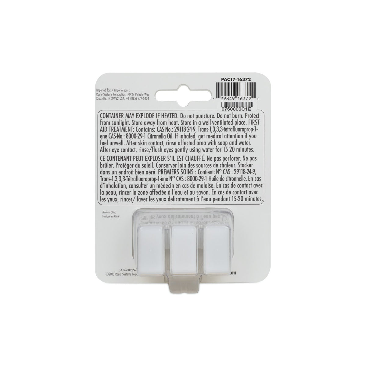 Spray Control Citronella Refill for Dogs Pack of 3, 3.14 mL - view 2