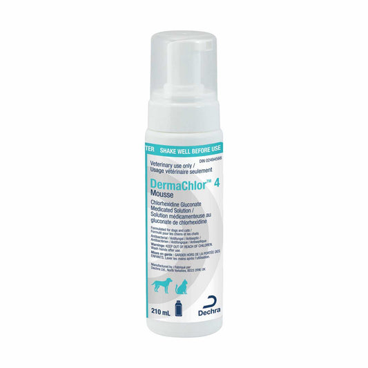 DermaChlor 4 Mousse for Cats and Dogs 210 mL Bottle 4 % W/V - Default Title - product image 1