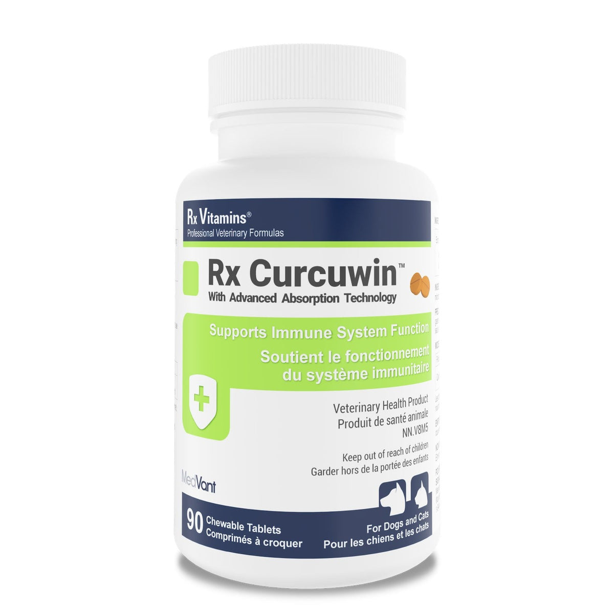 Rx Vitamins CurcuWIN (Original) 90 Chewable Tablets for Cats and Dogs - Default Title - product image 1