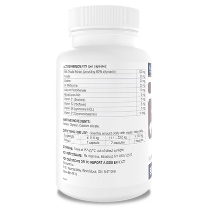 Rx Vitamins Hepato Support for Cats and Dogs Capsule - 90 Cap - product image 2