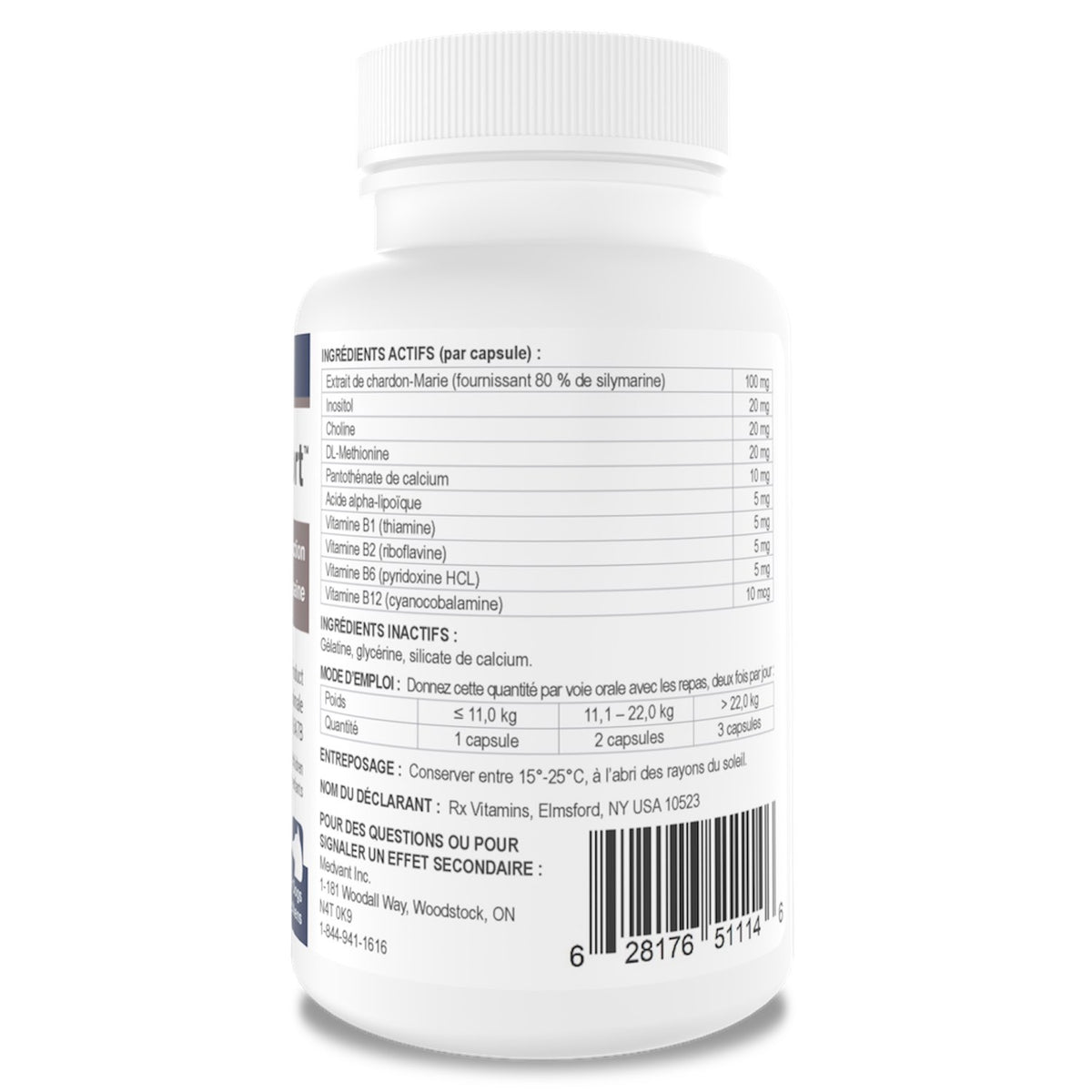 Rx Vitamins Hepato Support for Cats and Dogs Capsule - 90 Cap - product image 3