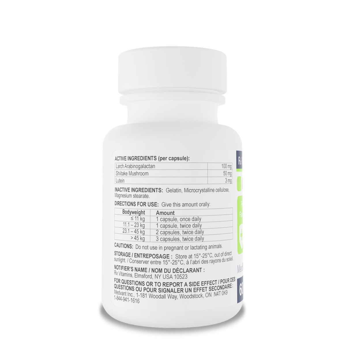 Rx Vitamins Immuno Support for Cats and Dogs 60 Cap - Default Title - product image 2