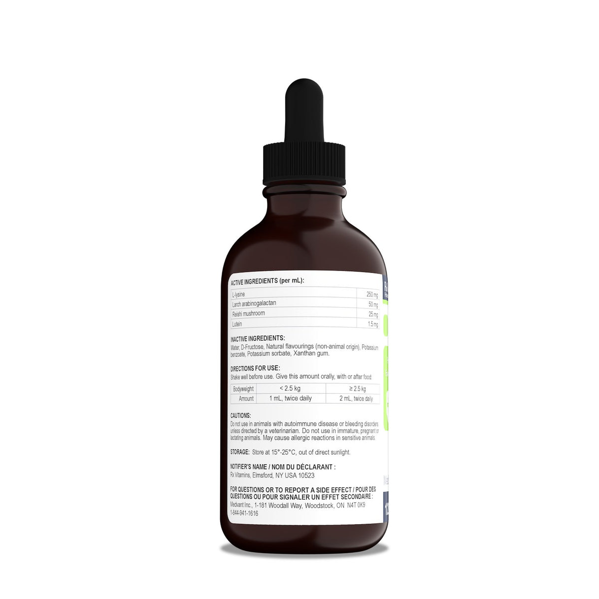 Rx Vitamins Liquid Immuno for Cats and Dogs - Bacon / 120 mL - product image 2