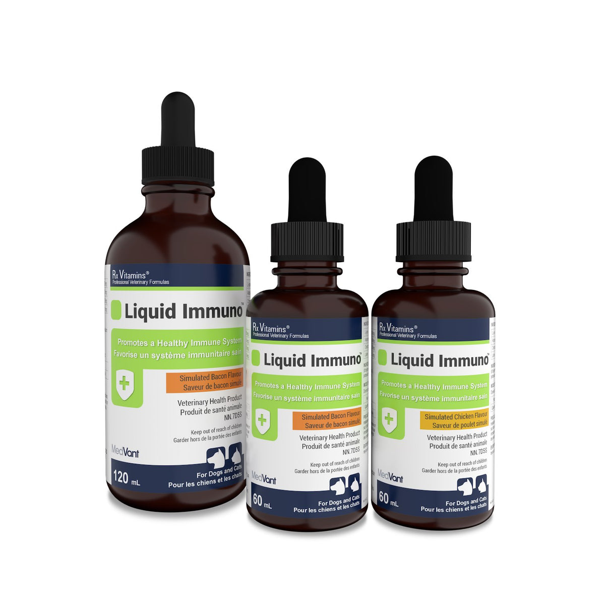 Rx Vitamins Liquid Immuno for Cats and Dogs - Bacon / 120 mL - product image 4