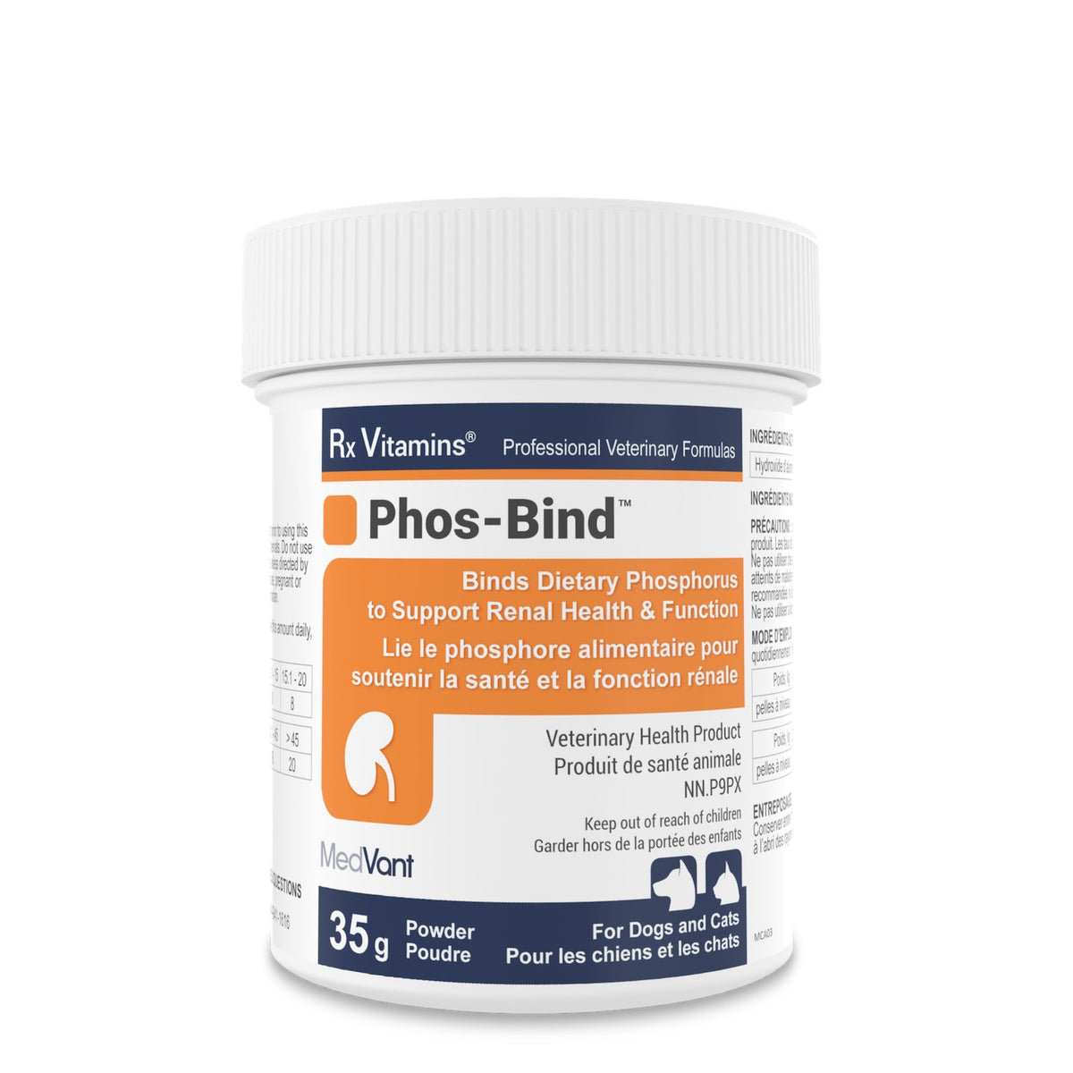 Rx Vitamins Phos-Bind Powder for Cats and Dogs 35 g Jar - Default Title - product image 1