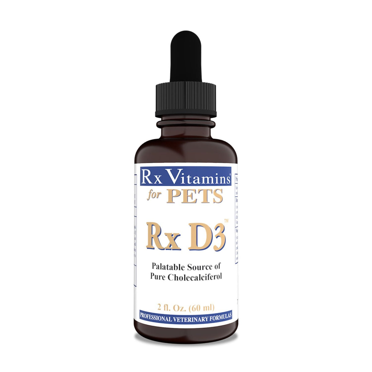 Rx Vitamins Rx D3 for Cats and Dogs 60 mL Bottle - Default Title - product image 1