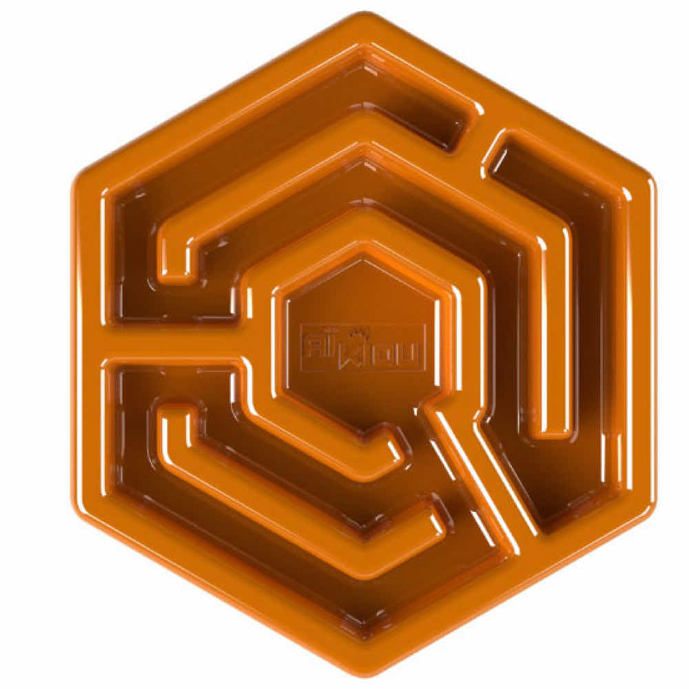 Hexa Slow Feeder for Dogs - Orange - product image 1
