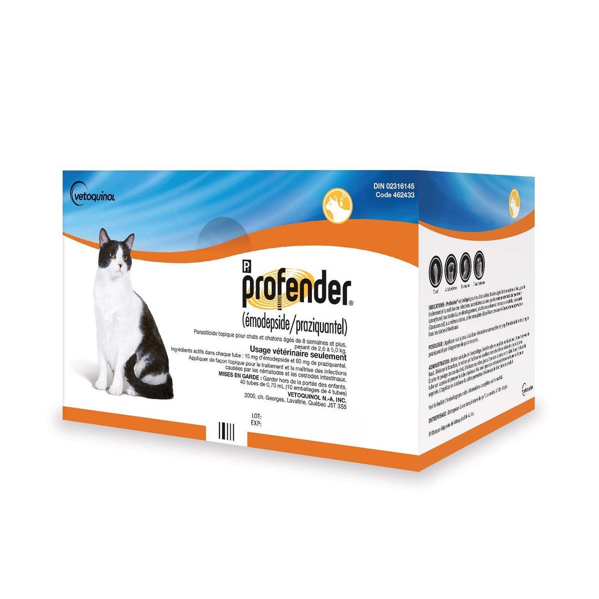 Profender for Cats, 2.6 - 5 kg (Orange), 40 Tubes